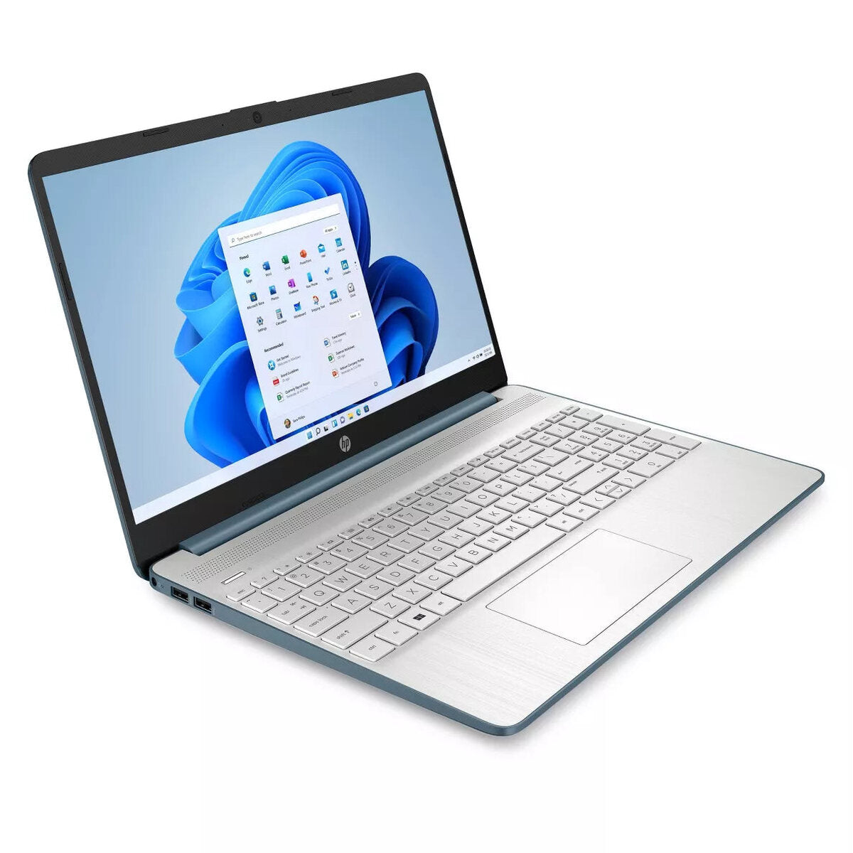 HP 15.6 Inch Laptop, AMD Ryzen 3 5300U, 8GB RAM, 256GB SSD, Blue - 15-ef2025tg