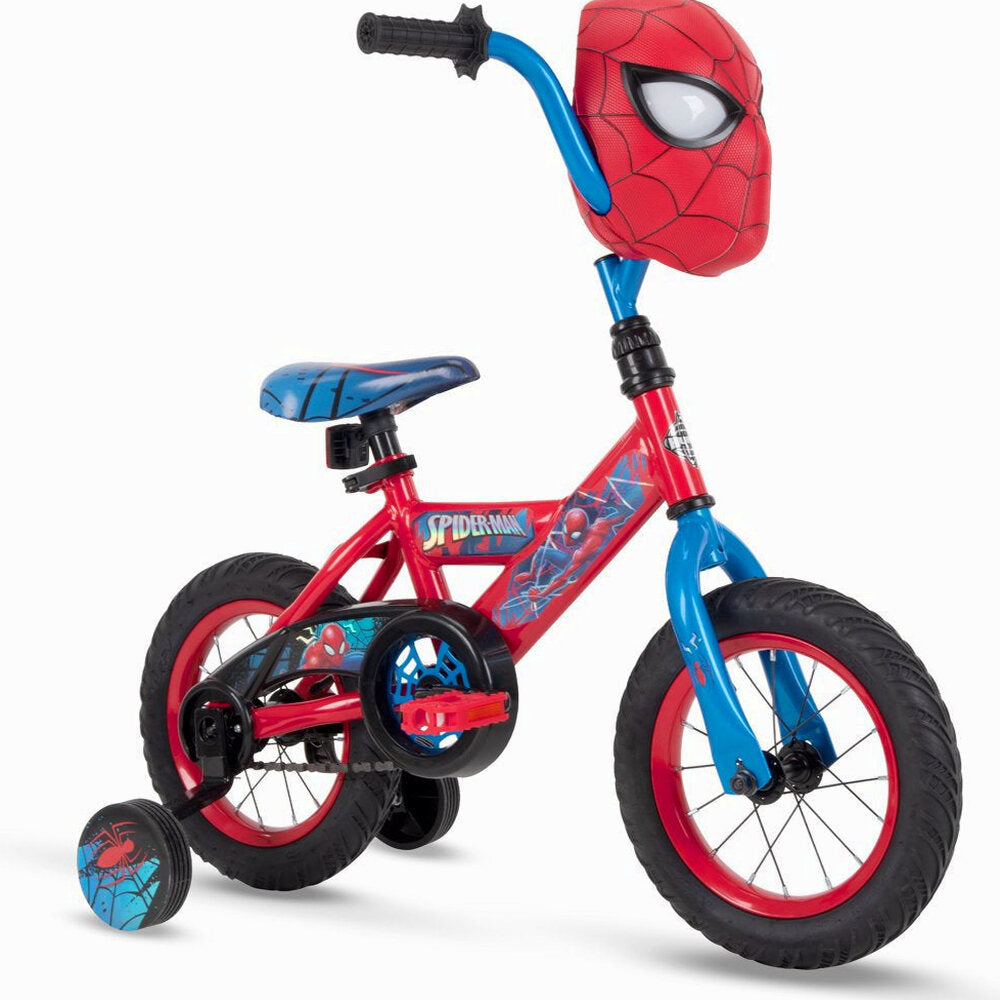 Huffy Marvel Spider-Man 12 inch Boys' Bike With Training Wheels, Steel Frame, Ages 3-5