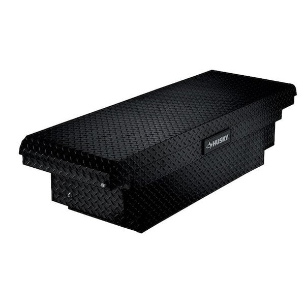 Husky Low Profile Black Aluminum Truck Tool Box For Mid-Size Trucks
