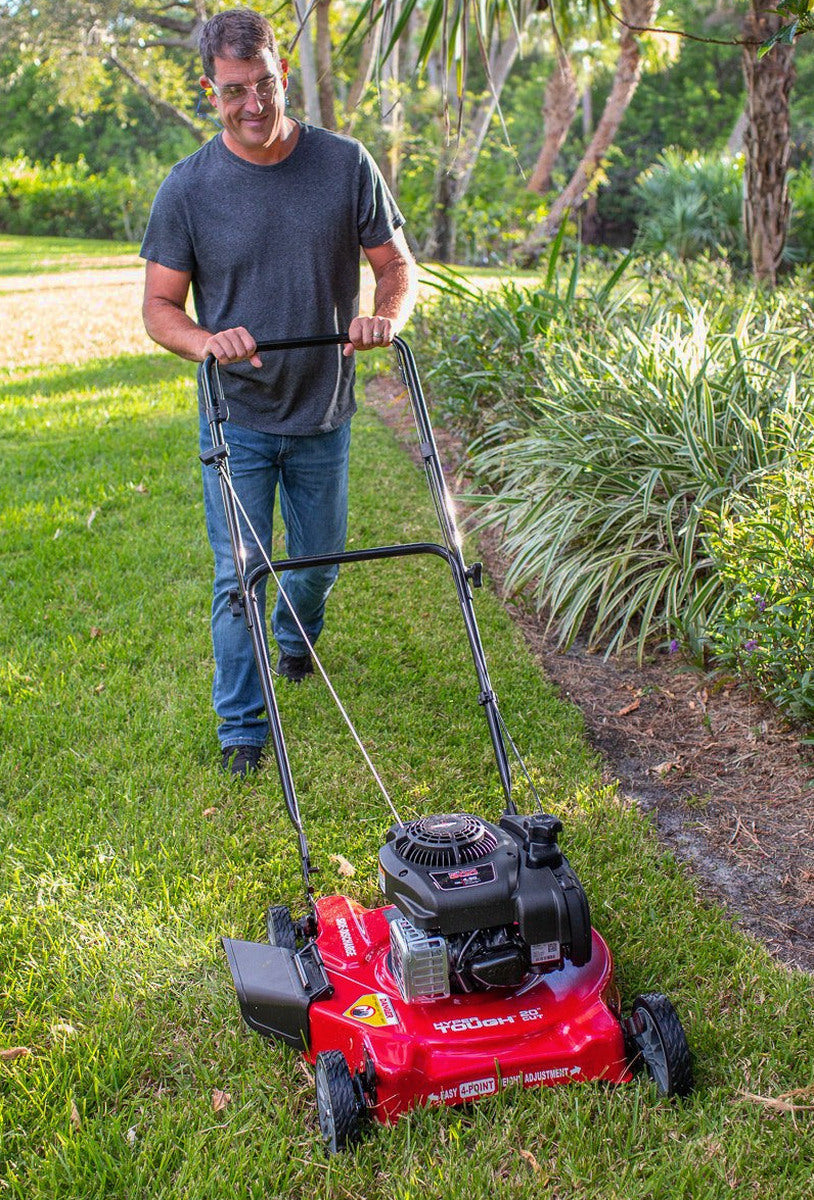 Hyper Tough 20in Gas Push Lawn Mower With 125cc Briggs & Stratton Engine - Prime N Pull