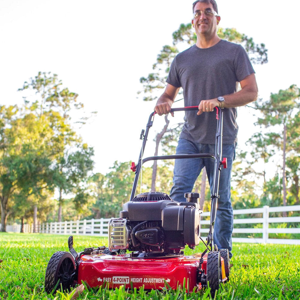 Hyper Tough 20in Gas Push Lawn Mower With 125cc Briggs & Stratton Engine - Prime N Pull