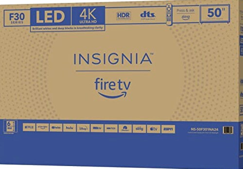 Insignia 50in F30 Series 4K UHD Smart Fire TV With Alexa Voice Remote