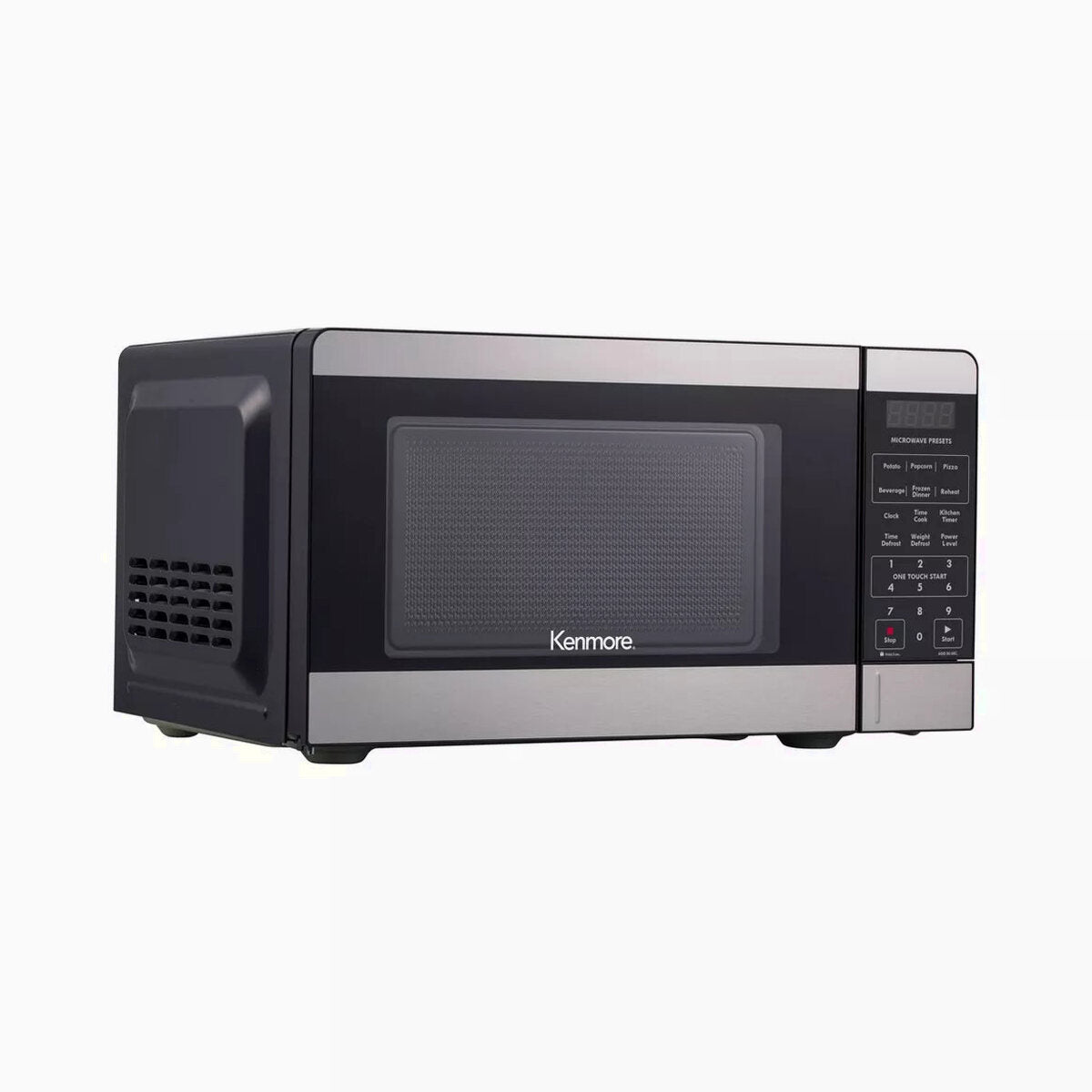 Kenmore Countertop Microwave Oven, 0.7 Cu Ft, 700W, Stainless Steel - Digital Display