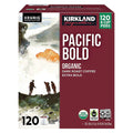 Kirkland Signature Organic Pacific Bold Dark Roast Coffee K-Cup Pods, 120-Count