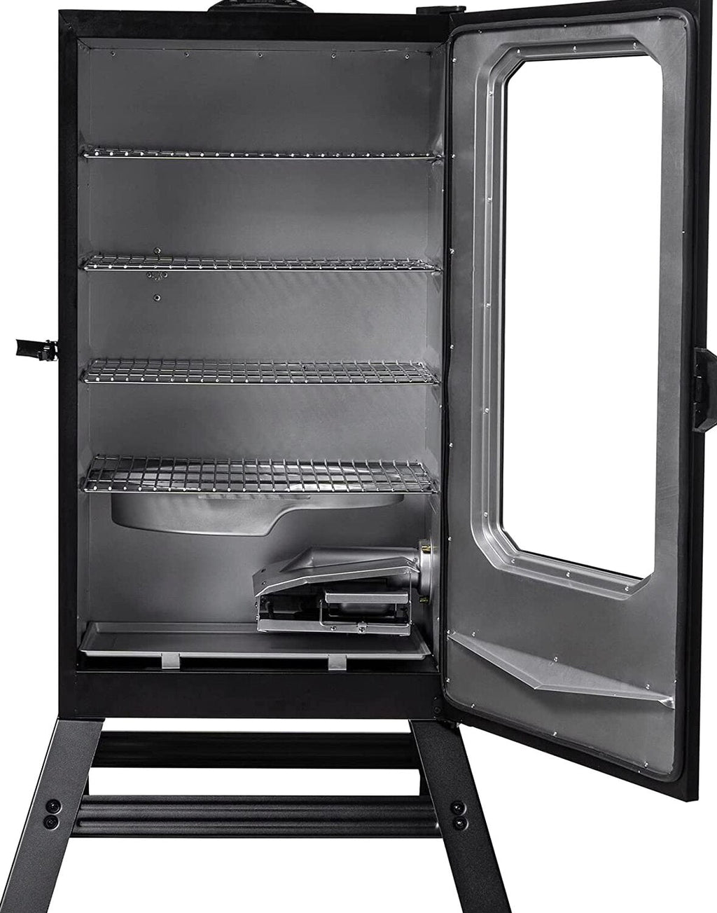 Masterbuilt 40 inch Digital Electric Smoker With Window, Legs, 4 Racks, Black