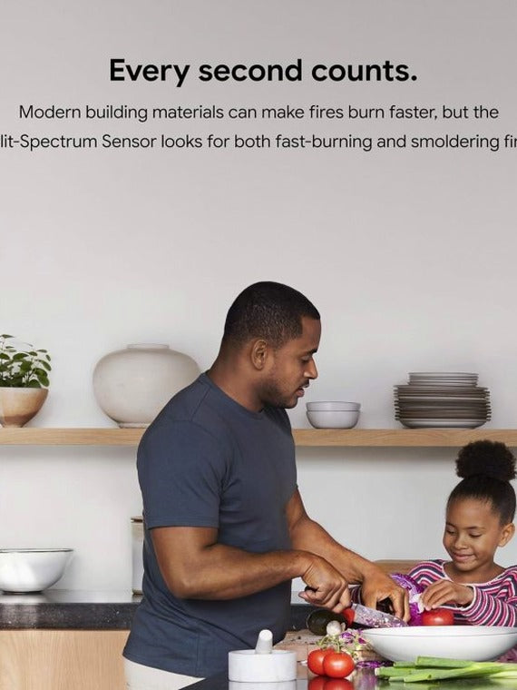 Nest Protect Battery Operated Smoke And Carbon Monoxide Detector - White
