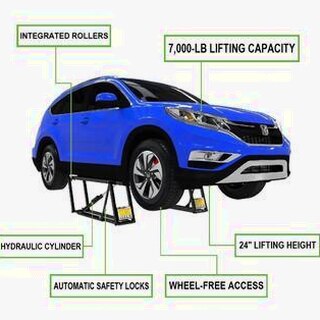 QuickJack Portable Car Lift For Trucks & SUVs, 7000 lbs Capacity, 27 inch Lift Height - 7000TL