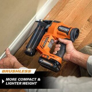 RIDGID 18V Brushless Cordless Nailer Combo Kit With 18-Gauge Brad And 16-Gauge Finish Nailers
