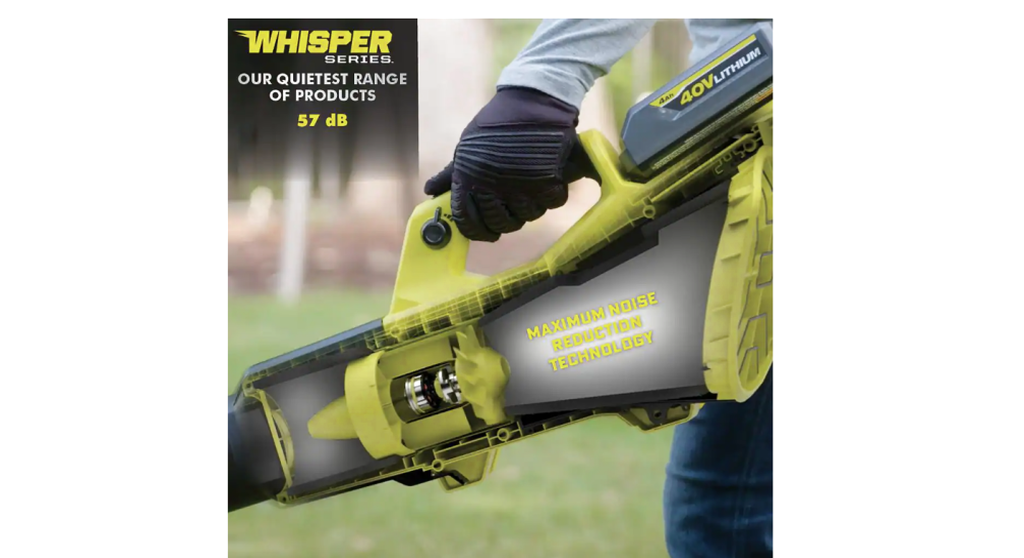 RYOBI 40V HP Brushless Cordless Leaf Blower, 730 CFM, 190 MPH, 2x 4.0 Ah Batteries And Charger