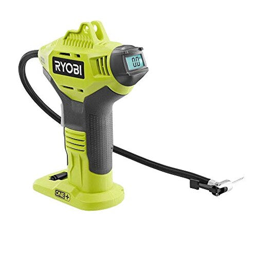 RYOBI ONE+ Cordless Air Inflator With Digital Gauge, 18V 4.0 Ah Lithium-Ion Battery - P737D