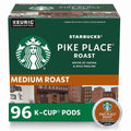 Starbucks Pike Place Roast Medium Coffee K-Cups, 96-Count, 100% Arabica, Keurig Compatible