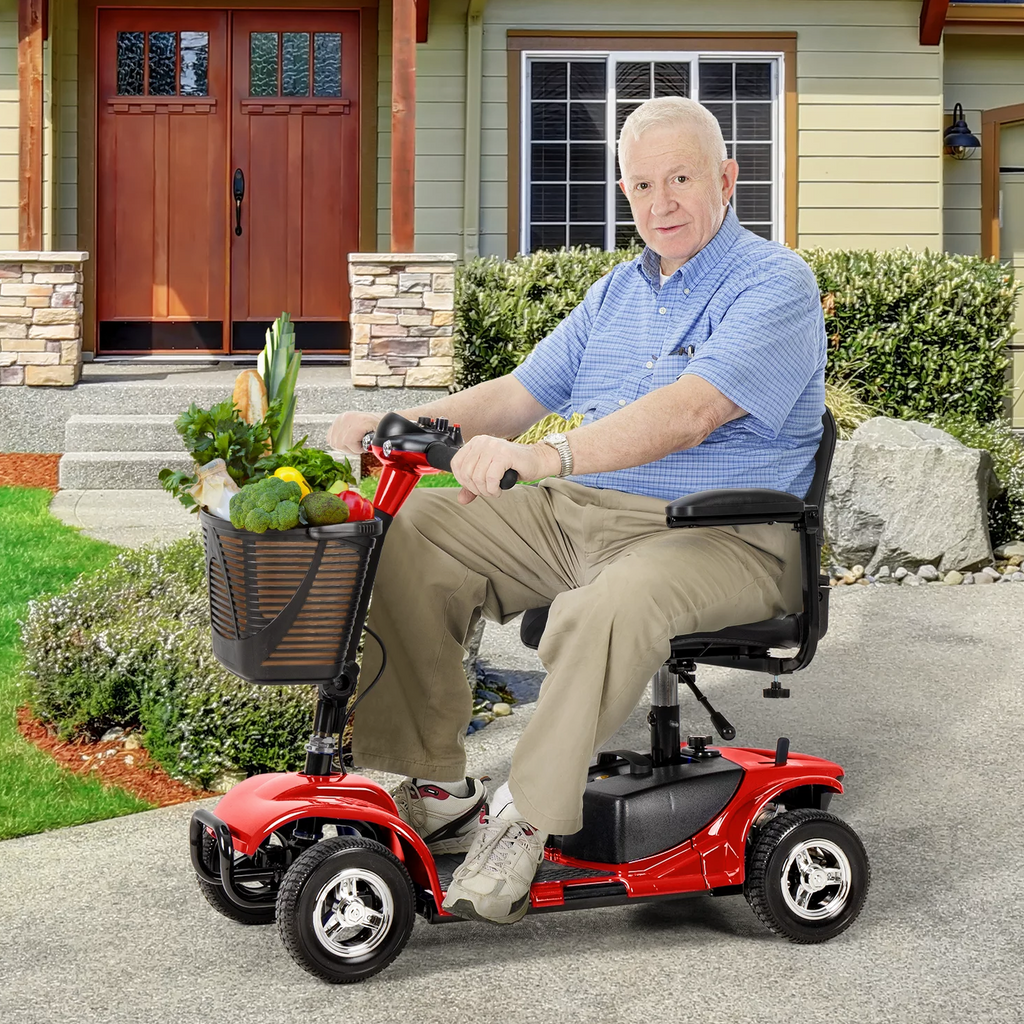 UltraLite 4-Wheel Mobility Scooter, Portable, Lightweight, 14-Mile Range - A898