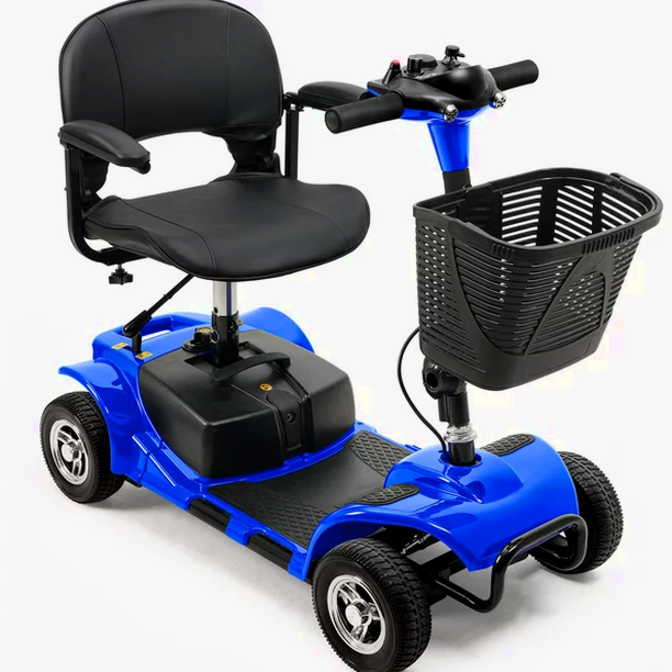 UltraLite 4-Wheel Mobility Scooter, Portable, Lightweight, 14-Mile Range - A898