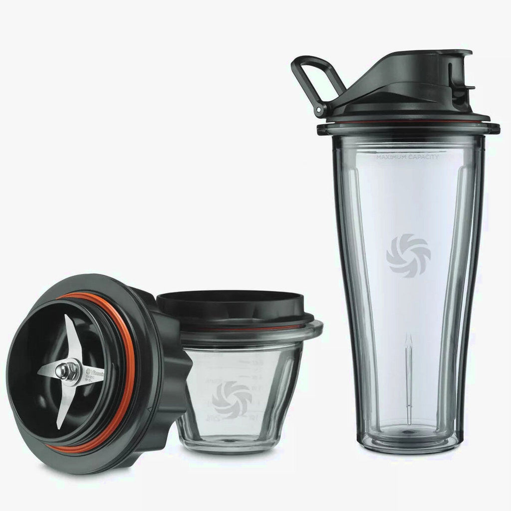 Vitamix Blending Cup & Bowl Starter Kit, 20 oz/8 oz, 5-Piece, Black - Ascent & Venturist Compatible