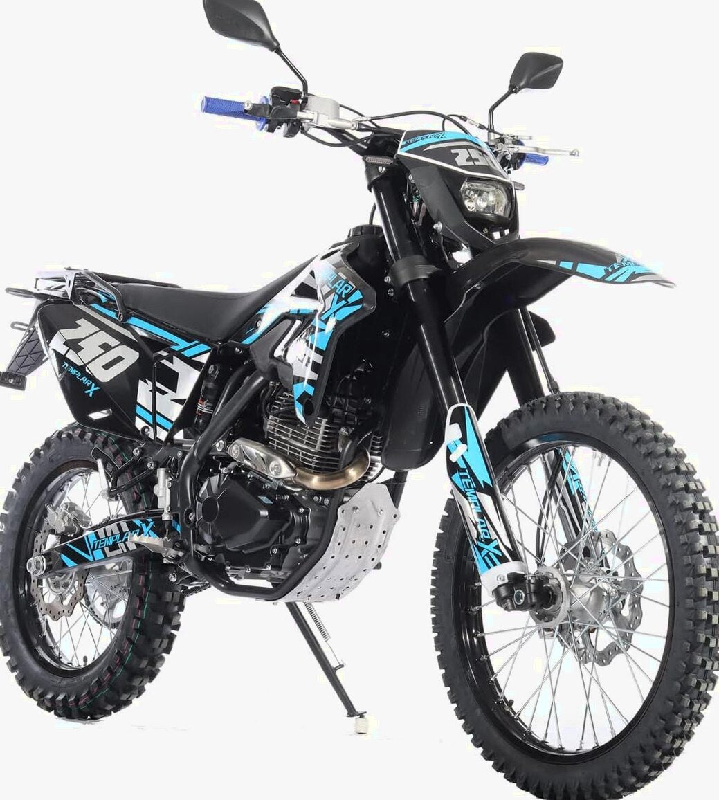 X-PRO Templar X 250cc Dirt Bike, Zongshen PR250 Engine, 6-Speed Manual - Templar X 250